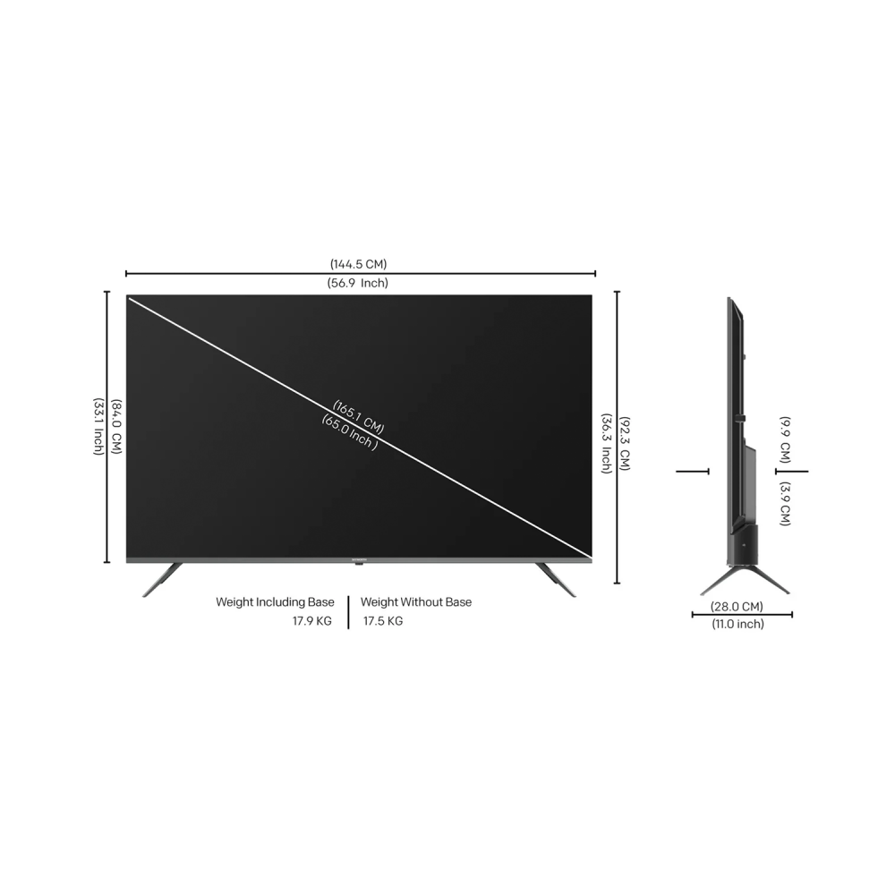 Skyworth 65" 4k TV / Smart / 2USB / 3HDMI - (65G6500G)