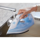 Philips Dry Iron / Sliding ironing base / 2000W / White & blue - (GC1740/26)