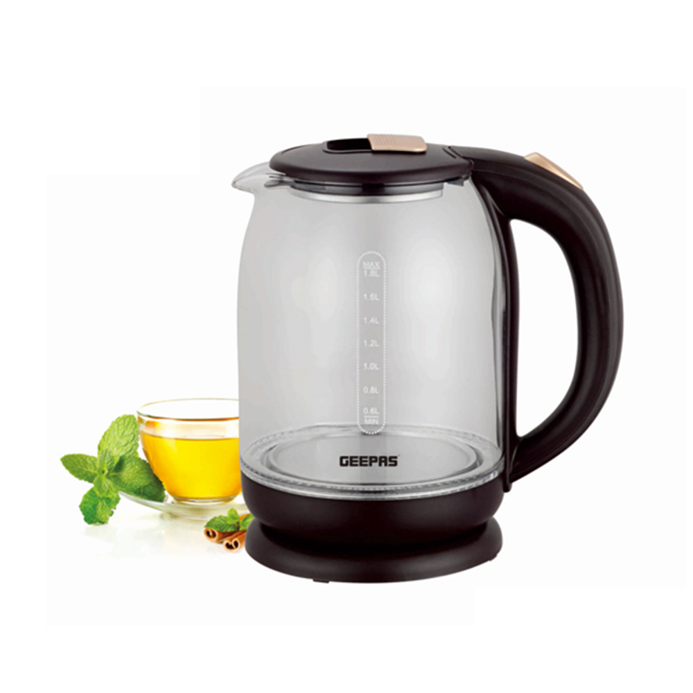 GEEPAS Glass Electric Kettle / 1.8Ltr  / 2200W - (GK9901)