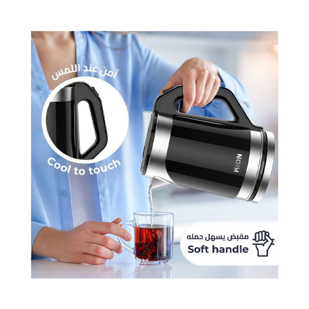 Kion Electric Kettle /Steel/1.8Ltr/2200W - (KHD/206)