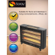 SARAY Electric Heater/3+1 / Adjustable Thermostat /3 Bars/Wheels/2150W - (WHT6040)