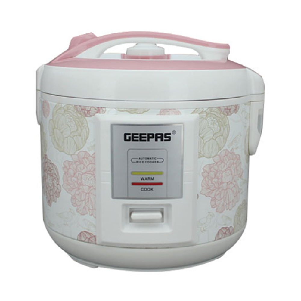 GEEPAS Electric Rice Cooke / 1.5L / 500W /White  - (GRC4334)