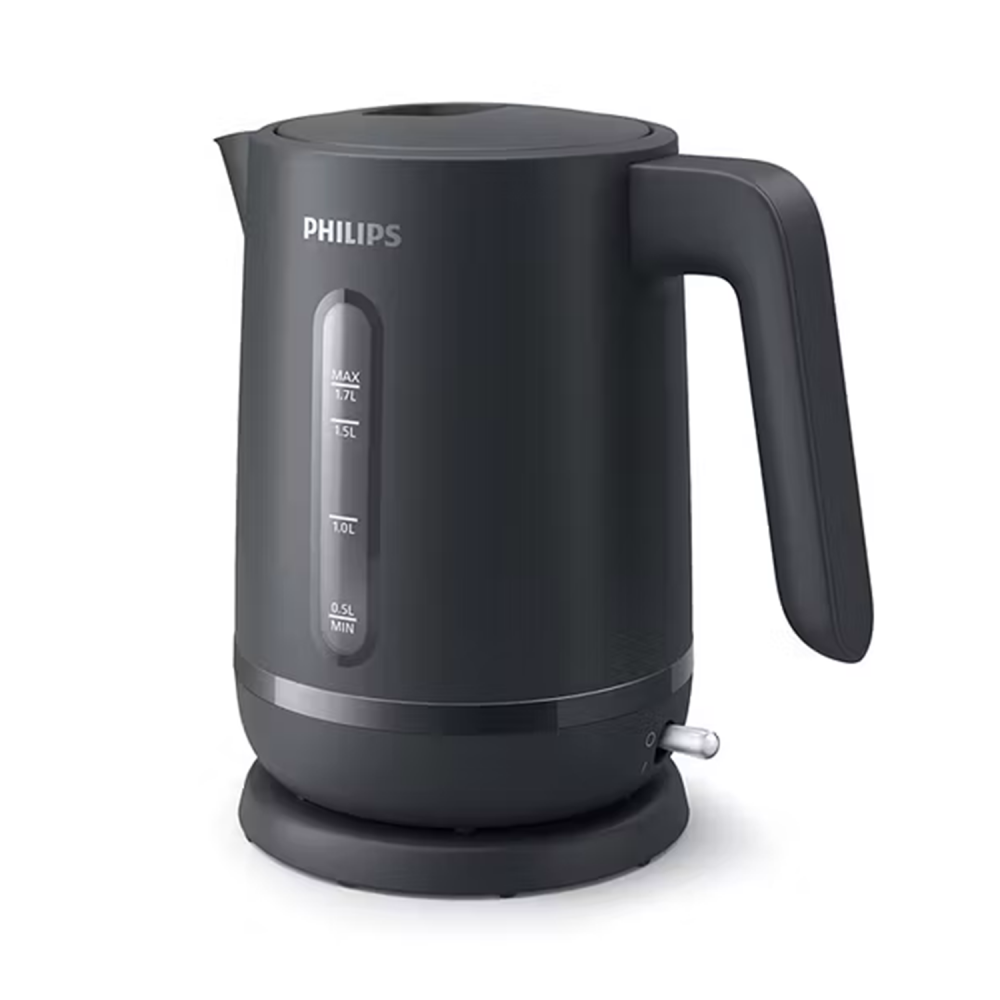 Philips Electric Kettle/1.7Ltr/Plastic/2200W/Black - (HD9318/01)