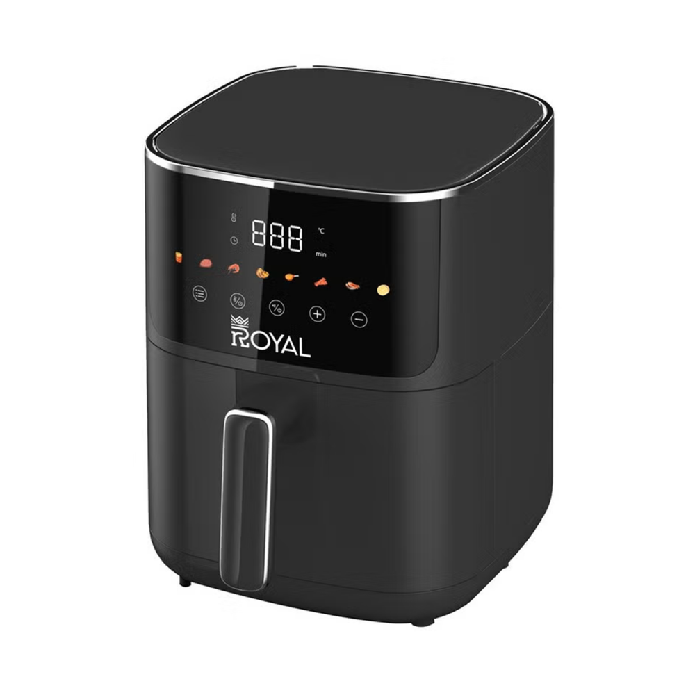 ROYAL Electrical Control Air Fryer / 4.7 L / Visible Windows (Black) / 1400W - (RA-AFD4719)