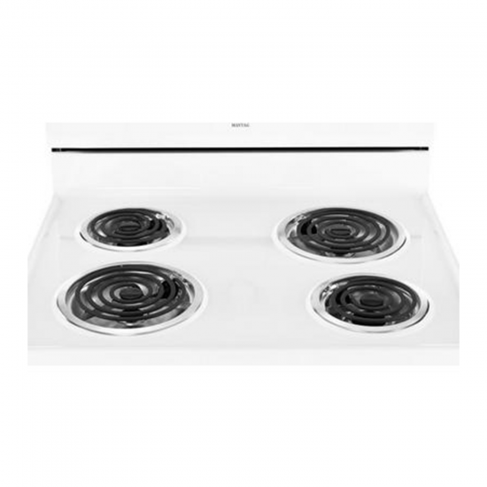 Maytag Electric Cooker/Coil/4 Hotplate/White - (4KMER7600AW)