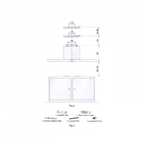 Midea Built-In Hood / 60 cm / T-Shape / Stainless Steel - (60M19) Midea Built-In Hood / 60 cm / T-Shape / Stainless Steel - (60M19)