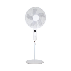 Koolen Stand Fan  / 16" / 5 Blades / 3 Speed / 60W / Remote Control / White - (807100014)