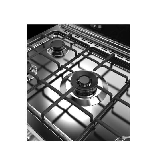 GlemGas Gas Cooker / 5 Burner / 60X90 / FS / Steel - (AL9612GIFS)