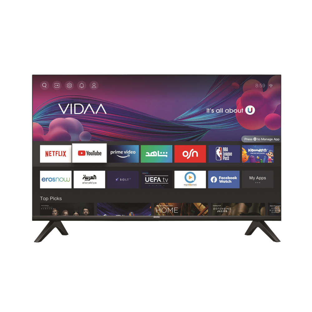 Basic 58" UHD TV / Smart / 2USB / 3HDMI - (BLED-H58UHD)