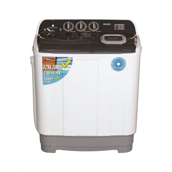 Basic Twin tub Washing Machine / 13Kg / White - (BWT1300)