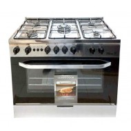 Falcon Gas Cooker/5Burner/90X60/Full Safety/Steel - (FGC9060SF)