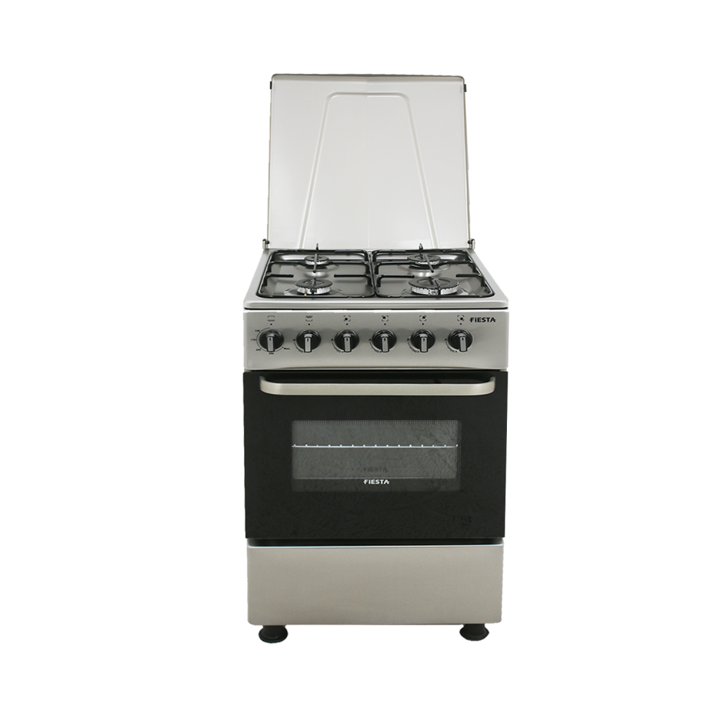 Fiesta Gas Cooker / 4 Burner / 50X50 / FS / Steel - (FT4402GFZX)