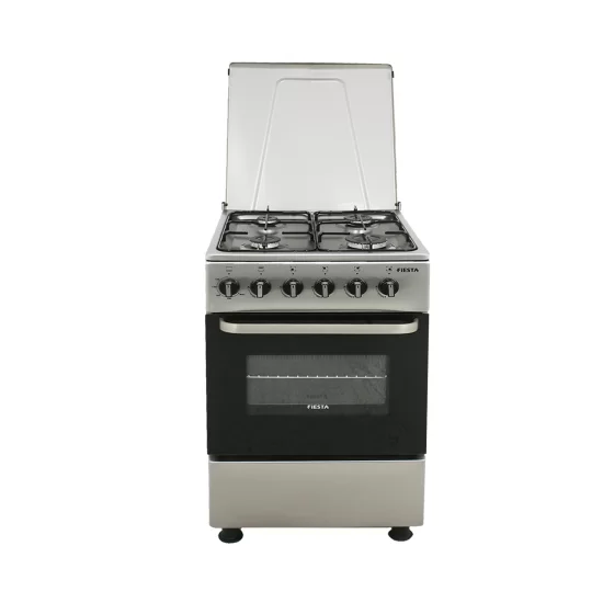 Fiesta Gas Cooker 4 Burner 50X50 FS Steel FT4402GFZX