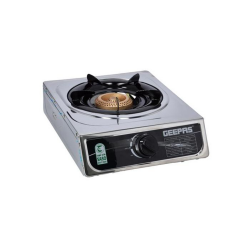 Geepas Table Gas Cooker / 1 Burner / Auto Ignition / Steel - (GGC31015)