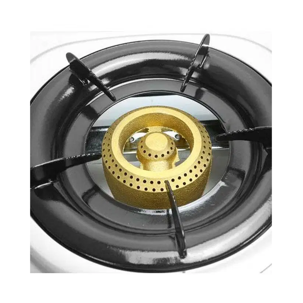 طباخ غاز طاولة جيباس / 2 عين / اشعال ذاتي / ستانلس ستيل-برتقالي- (GK5605)
