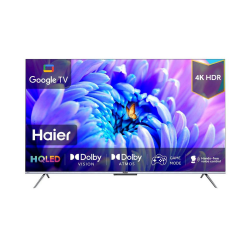 Haier 55" HQLED TV / 4K / Google Tv / Smart / HDR / Bluetooth Remote / 2USB / 4HDMI / 60Hz - (H55P751UX)
