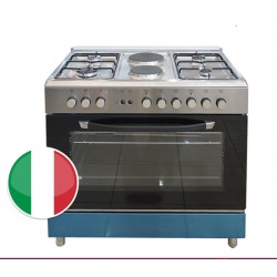 Homy Gas-Elec Cooker / 4Burner+2Elec / 90X60 / FS/Steel - (HOM94231X)