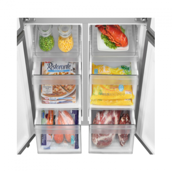 Haier Refrigerator / Inverter / 20.60 cu/ft. / Side by Side - 4Door / Black - (HRF-700BG)