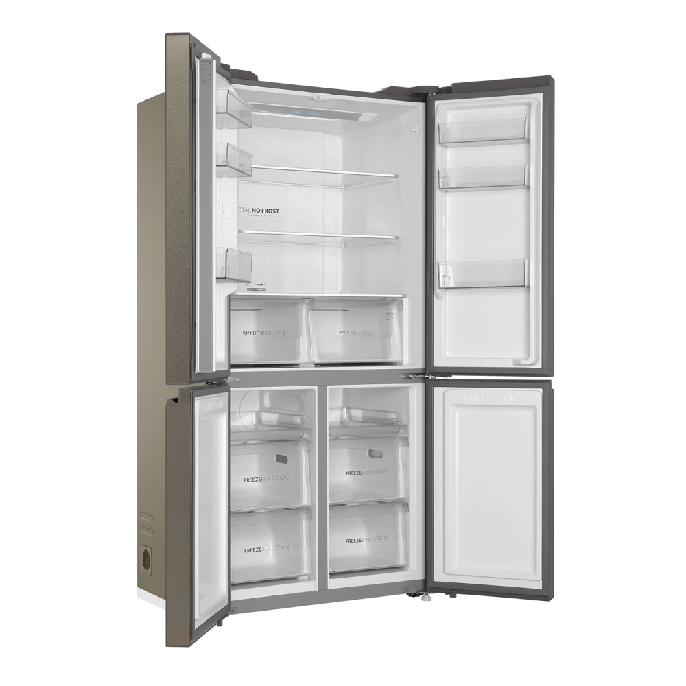 Haier Refrigerator / Inverter / 20.6 cu/ft. / Side by Side-4 Door / Platinum Inox - (HRF-718DS)
