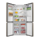 Haier Refrigerator / Inverter / 20.6 cu/ft. / Side by Side-4 Door / Platinum Inox - (HRF-718DS)