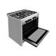 GlemGas Gas Cooker/5Burner/100X60 - 112Ltr/FS/Fan/Steel/Heavy Duty/Digital Screen - (HT167GIFSMF)