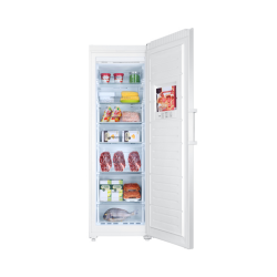 Haier Upright Freezer (7 Drawers) 9.3 cu/ft 1Door Silver - (HVF-300SS)