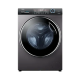 Haier Auto Washing Machine / Front load / Inverter / Direct Motion / 10kg / 14 Programs / Silver - (HW100-B14979S8)