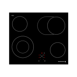 Kelvinator Builtin Electric Hob/60cm/Ceramic/4 Hotplate - (KLH-VC6TF)