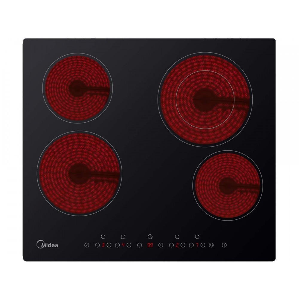 Midea Builtin Electric Hob/60cm/Ceramic/4 Hotplate - (MCHF645)