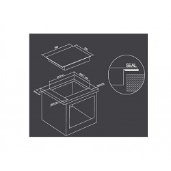 Midea Builtin Electric Hob/60cm/Ceramic/4 Hotplate - (MCHF645)