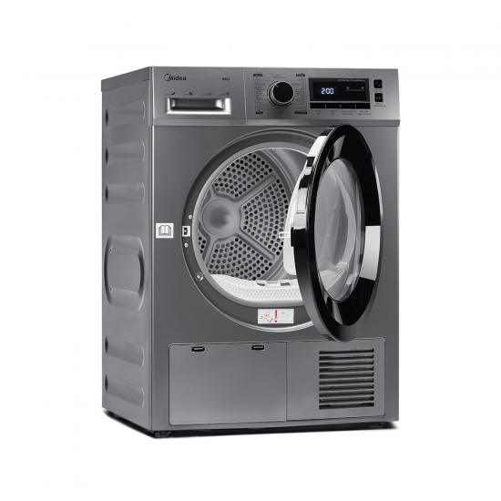 Midea Condenser Dryer/Front Load/8kg/Silver - (MDG80CS)