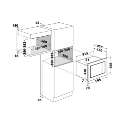 ميكروويف اريستون بلت ان / شواية / 25 لتر / 2400 وات / ستيل - (MF25GIXA60HZ)