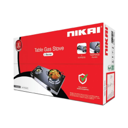 طباخ غاز طاولة نيكاي / 2 عيون / ستانلس ستيل  - (NG9092K1)