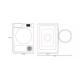 Ariston Dryer/Condenser/Front Load/Inverter/8kg/Silver - (NTSCM108BS 60HZ)