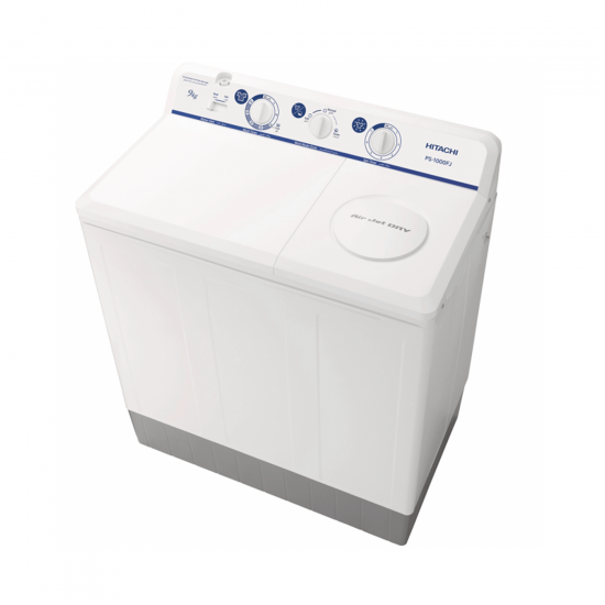 Hitachi  Twintub Washing Machine/Washer 9Kg/White - Thailand - (PS-1000FJ)