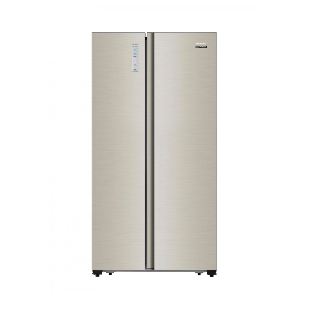 Hisense Refrigerator Side by Side / Inverter /17.90 cu/ft / 2 Doors / Golden - (RCI72WG)