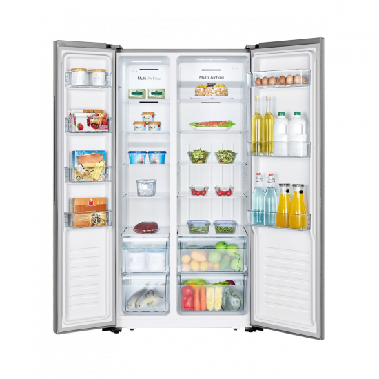 Hisense Refrigerator Side by Side / Inverter /17.90 cu/ft / 2 Doors / Golden - (RCI72WG)