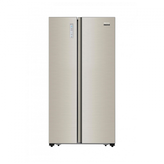 Hisense Refrigerator Side by Side / Inverter /17.90 cu/ft / 2 Doors / Golden - (RCI72WG)