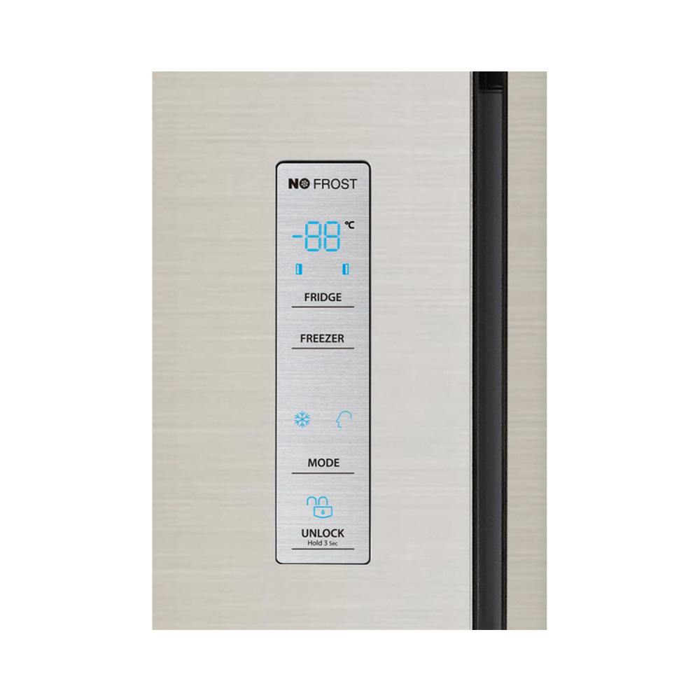 Hisense Refrigerator Side by Side / Inverter /17.90 cu/ft / 2 Doors / Golden - (RCI72WG)