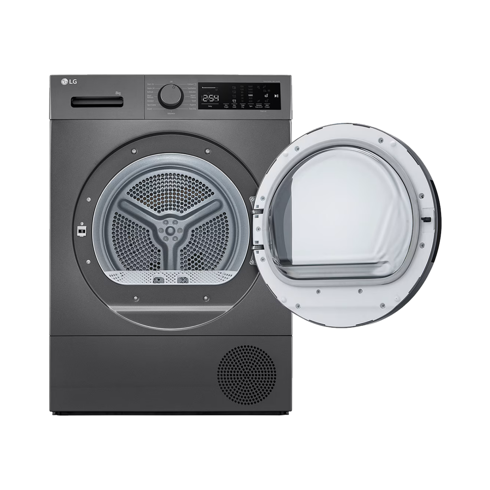 LG Dryer / Front Load / Inverter / Condenser / 8kg / Heat pump / Silver - (RH81T2SP7RM)