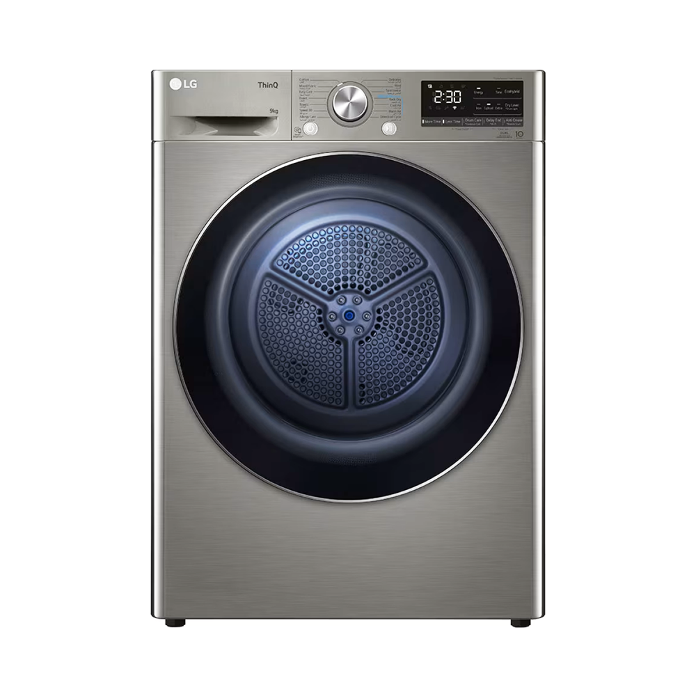 LG Dryer / Front Load / Condensing / 10kg / Duel Inverter / Heat pump / Wi-Fi / Platinum Silver - (RH10V9PV2W)