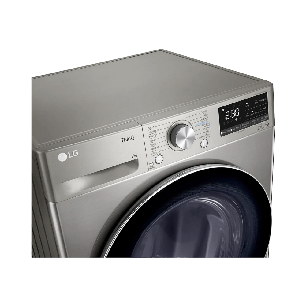 LG Dryer / Front Load / Condensing / 10kg / Duel Inverter / Heat pump / Wi-Fi / Platinum Silver - (RH10V9PV2W)