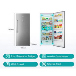 Hisense Upright Refrigerator / 21.1 cu/ft / Single Door / Steel - (RL76W2NL)