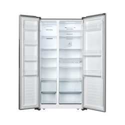 Hisense Refrigerator Side by Side / Inverter /17.90 cu/ft / 2 Doors / Steel - (RS67W2NQ)