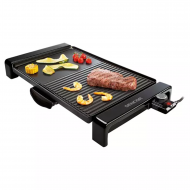 SENCOR Electric Grill/Flat + Ribbed surface/Non stick/Oil drip tray/2300W - (SBG 106BK)