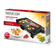 SENCOR Electric Grill/Flat + Ribbed surface/Non stick/Oil drip tray/2300W - (SBG 106BK)