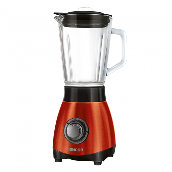 SENCOR Blender/Glass/0.8Ltr/6 Blades/2 Speeds + Pulse/600W - (SBL 4373RD)