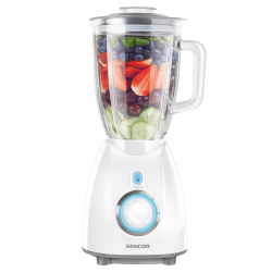 SENCOR Blender/Glass/Ice Cruch/1.7Ltr/4 Blades/6 Speeds/500W - (SBL 5370WH)