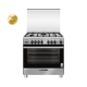 GlemGas Gas Cooker / 5 Burner / 90X60 / FS / Steel - (SE967GIFS)