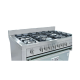 Thomson Gas Cooker/5 Burner/90X60/3 layer glass oven door/Full Safety/Steel - (T95BPGGS/FS)
